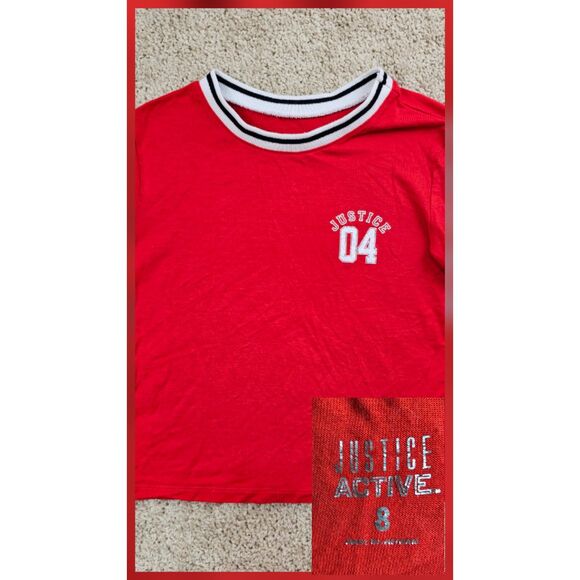 Justice Collection of Various Tops Flannel Hoodie T-Shirts Girls Size 8 - Picture 2 of 13